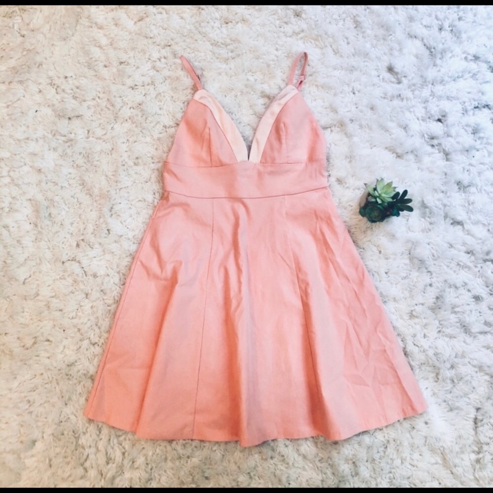NWOT Tobi Blush Pink Skater Dress Size M